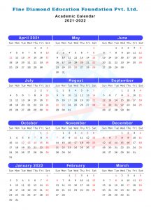 Calendar For 2021-2022